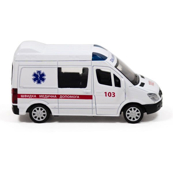 Машинка металева "Mercedes-Benz Sprinter Швидка допомога"
