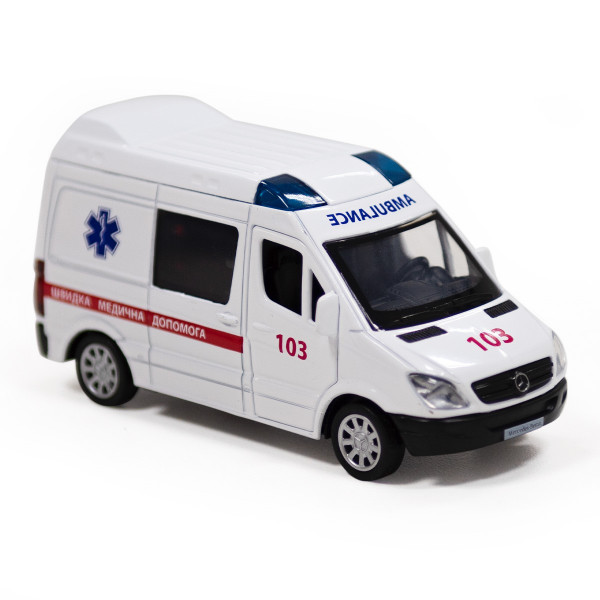 Машинка металева "Mercedes-Benz Sprinter Швидка допомога"
