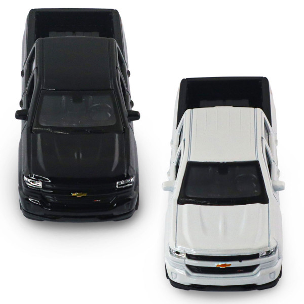 Автомодель - Chevrolet Silverado 2017 (перламутрово-білий, чорний)