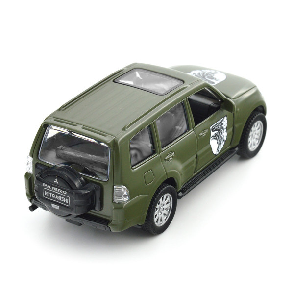 Машинка металева із серії "Шеврони Героїв" - Mitsubishi Pajero 4WD Turbo - "93 ОМБР"
