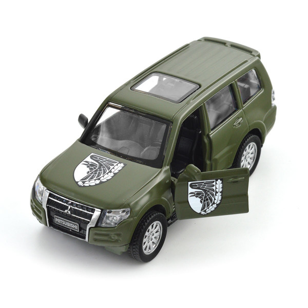 Машинка металева із серії "Шеврони Героїв" - Mitsubishi Pajero 4WD Turbo - "93 ОМБР"