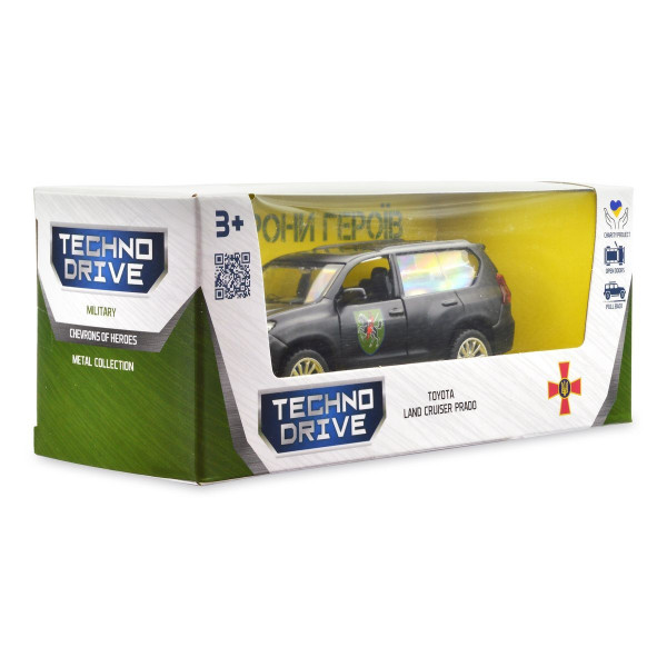 Машинка металева із серії "Шеврони Героїв" - Toyota Land Cruiser Prado - "110 ОМБР"