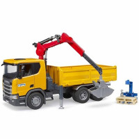 Автомодель Bruder Автомобіль Scania Super 560R з краном-маніпулятором та аксесуарами 1:16 (03551)