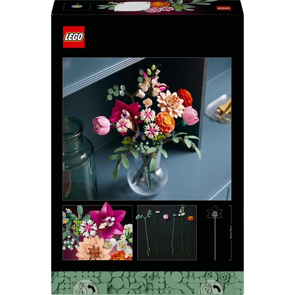 Конструктор LEGO Botanicals Милий рожевий букет квітів 749 деталей (10342)