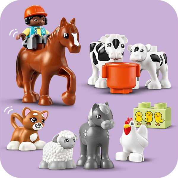 Конструктор LEGO DUPLO Town Догляд за тваринами на фермі 74 деталі (10416)