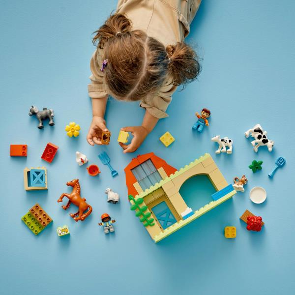 Конструктор LEGO DUPLO Town Догляд за тваринами на фермі 74 деталі (10416)