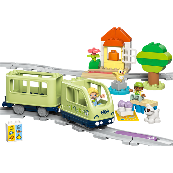 Конструктор LEGO DUPLO Town Інтерактивний пригодницький потяг 57 деталей (10427)