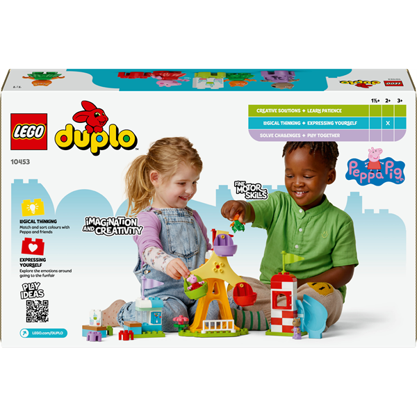 Конструктор LEGO DUPLO Свинка Пеппа Ярмарок розваг 53 деталі (10453)