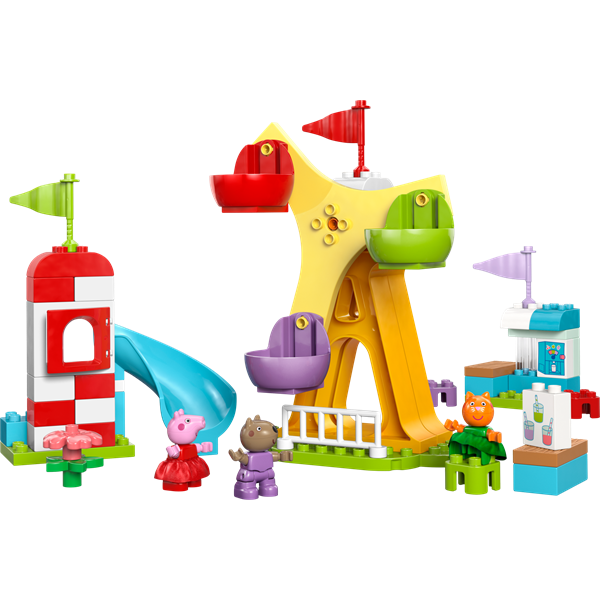 Конструктор LEGO DUPLO Свинка Пеппа Ярмарок розваг 53 деталі (10453)