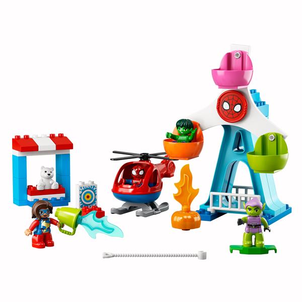 Конструктор LEGO DUPLO Super Heroes Людина-павук і друзі Пригоди на ярмарку 41 деталь (10963)