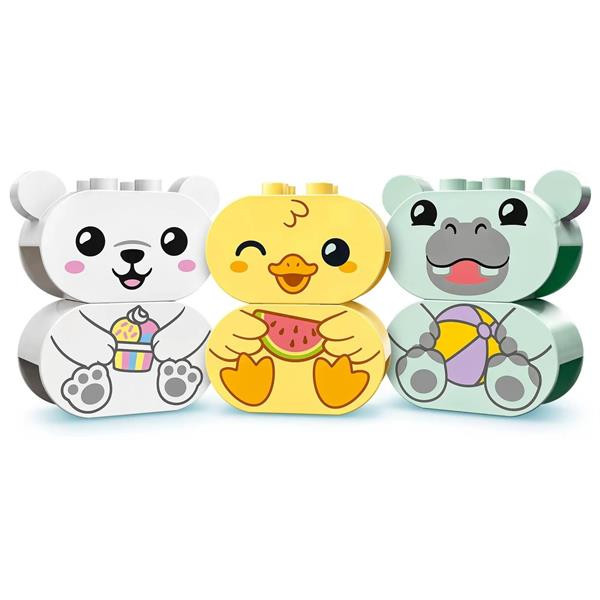Конструктор LEGO DUPLO My First Веселе купання Плаваючий поїзд із тваринками 14 деталей (10965)