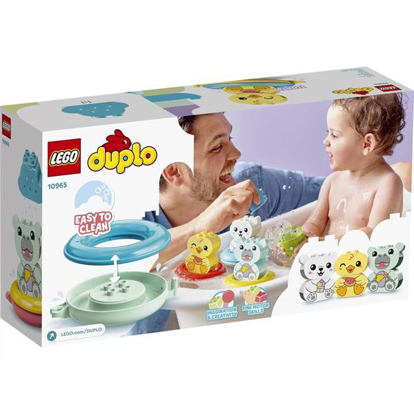 Конструктор LEGO DUPLO My First Веселе купання Плаваючий поїзд із тваринками 14 деталей (10965)