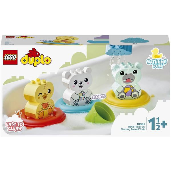 Конструктор LEGO DUPLO My First Веселе купання Плаваючий поїзд із тваринками 14 деталей (10965)