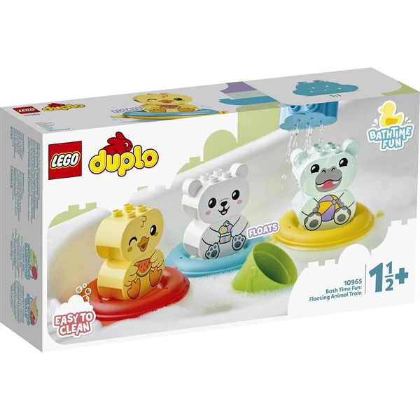 Конструктор LEGO DUPLO My First Веселе купання Плаваючий поїзд із тваринками 14 деталей (10965)