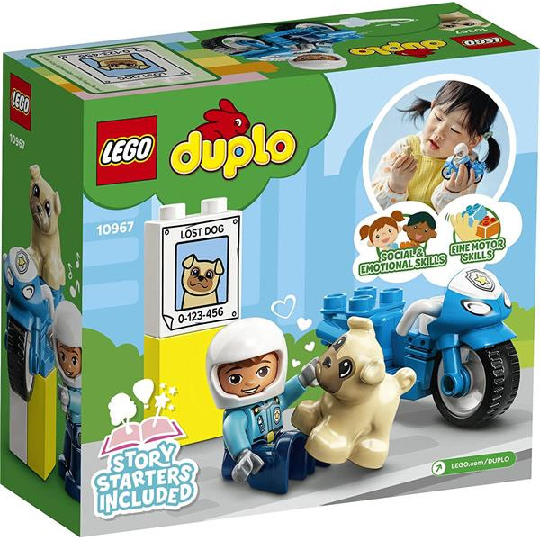 Конструктор LEGO DUPLO Rescue Поліцейський мотоцикл 5 деталей (10967)