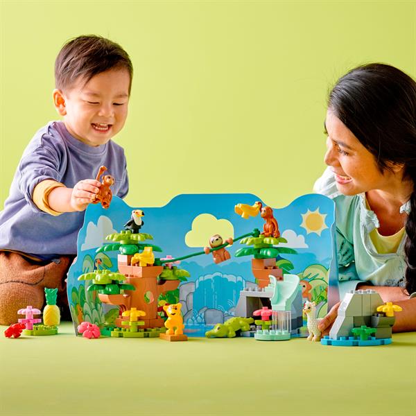 Конструктор LEGO DUPLO Animals Дикі тварини Південної Америки 71 деталь (10973)