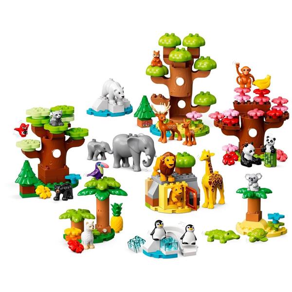 Конструктор LEGO DUPLO Town Дикі тварини світу 142 деталей (10975)