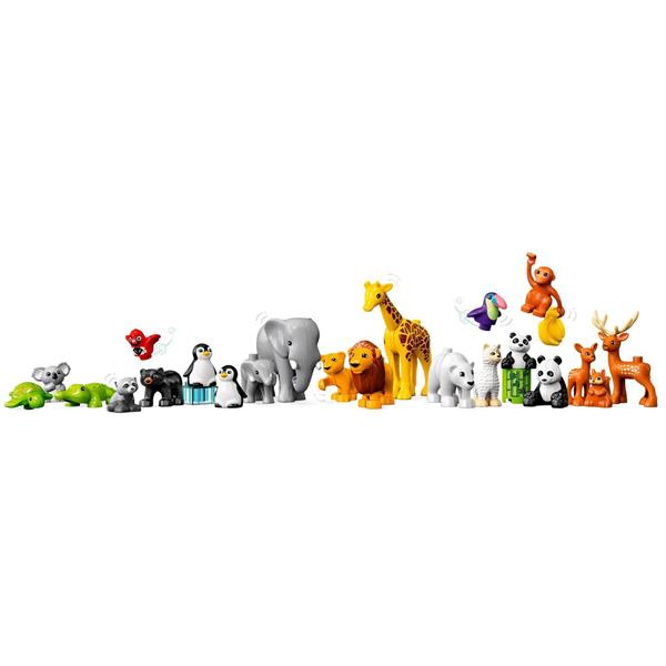 Конструктор LEGO DUPLO Town Дикі тварини світу 142 деталей (10975)