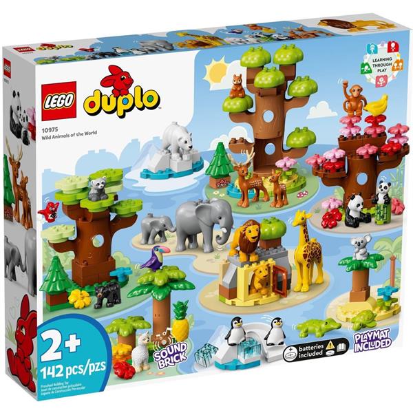 Конструктор LEGO DUPLO Town Дикі тварини світу 142 деталей (10975)