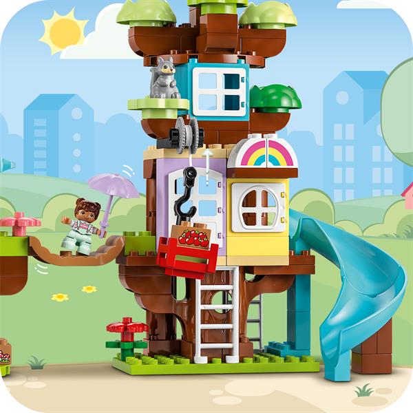Конструктор LEGO DUPLO Town Будиночок на дереві 3 в 1, 126 деталей (10993)