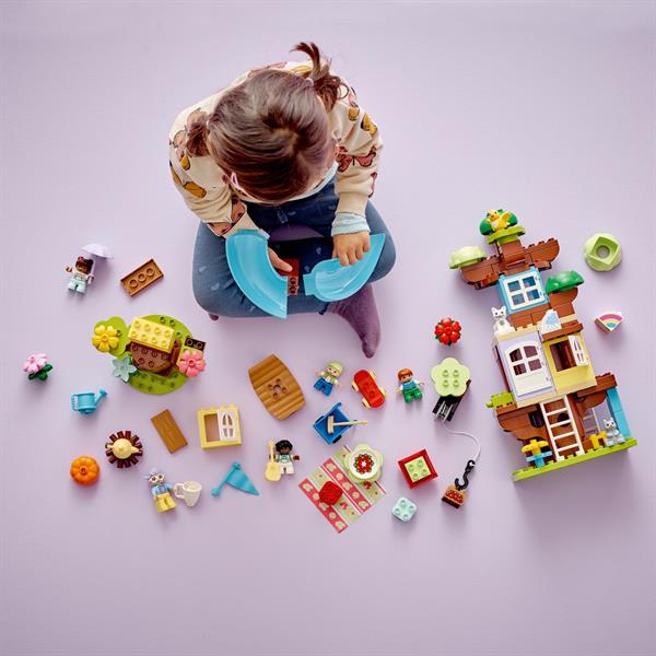 Конструктор LEGO DUPLO Town Будиночок на дереві 3 в 1, 126 деталей (10993)