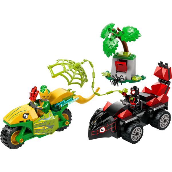 Конструктор LEGO Marvel Павук і його неймовірні друзі Перегони на електромобілях з динозаврами 124 деталі (11198)