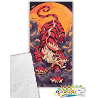 Картина за номерами ArtCraft Тигр, що підкрадається 40х80 см (11593-AC)