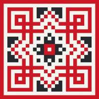 Картина за номерами ArtCraft Український орнамент 30х30 см (13040-AC)
