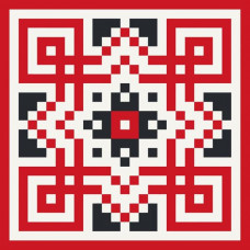 Картина за номерами ArtCraft Український орнамент 30х30 см (13040-AC)