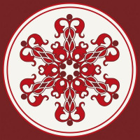 Картина за номерами ArtCraft Круглий орнамент 30х30 см (13043-AC)