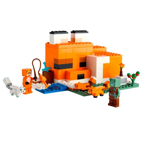 Конструктор LEGO Minecraft Лисяча хатина 193 деталі (21178)
