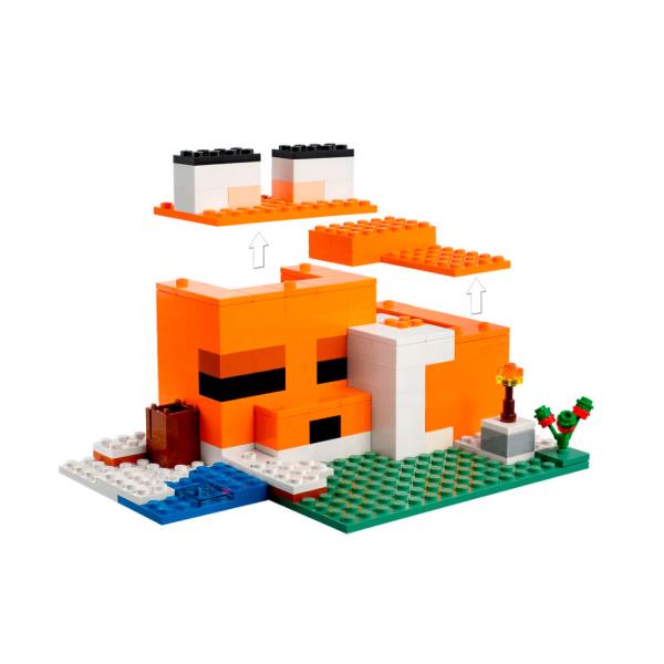 Конструктор LEGO Minecraft Лисяча хатина 193 деталі (21178)