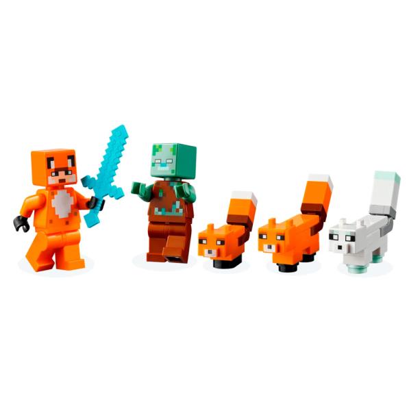 Конструктор LEGO Minecraft Лисяча хатина 193 деталі (21178)