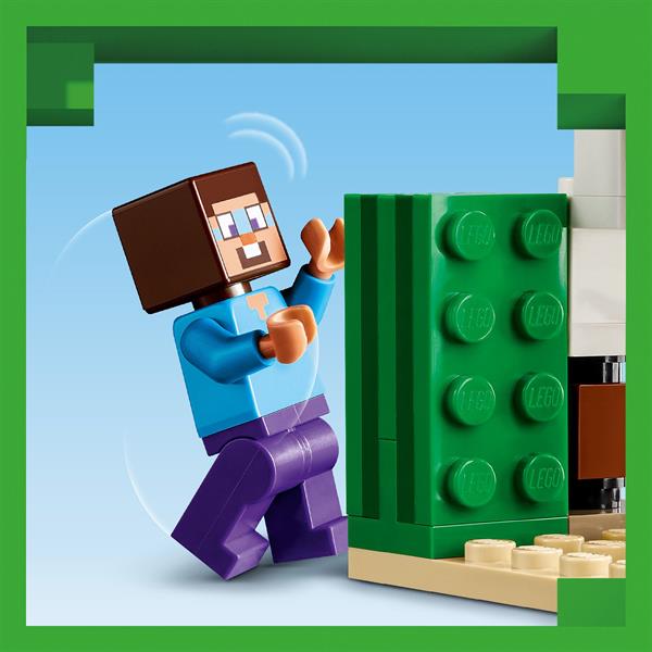 Конструктор LEGO Minecraft Експедиція Стіва в пустелю 75 деталей (21251)