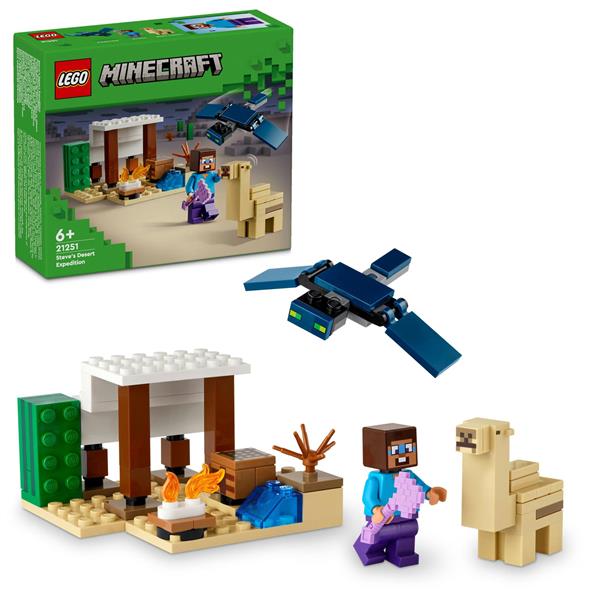 Конструктор LEGO Minecraft Експедиція Стіва в пустелю 75 деталей (21251)