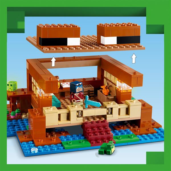 Конструктор LEGO Minecraft Будинок у формі жаби 400 деталей (21256)