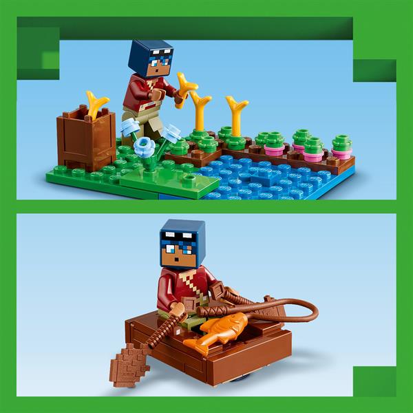 Конструктор LEGO Minecraft Будинок у формі жаби 400 деталей (21256)