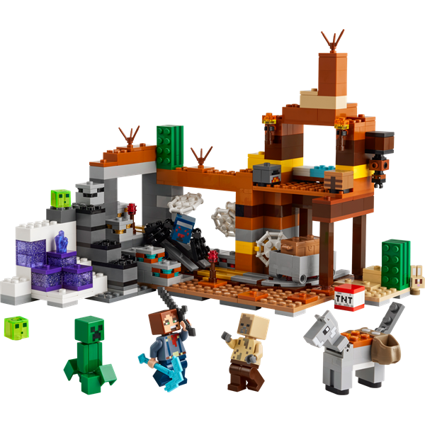 Конструктор LEGO Minecraft Покинута шахта у безплідних землях 538 деталей (21263)