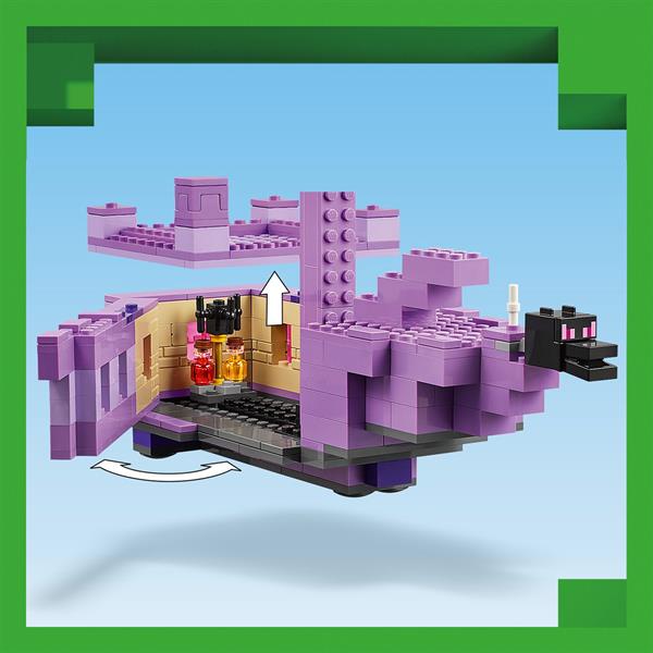 Конструктор LEGO Minecraft Дракон Енду і Корабель Краю 657 деталей (21264)