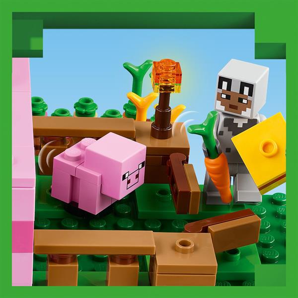 Конструктор LEGO Minecraft Будинок для поросят 238 деталей (21268)