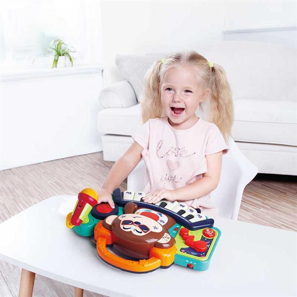 Музична іграшка Hola Toys Піаніно-мавпочка з мікрофоном (3137)