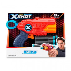 Швидкострільний бластер X-Shot Red Excel Mk 3 із 6 патронами (36118R)