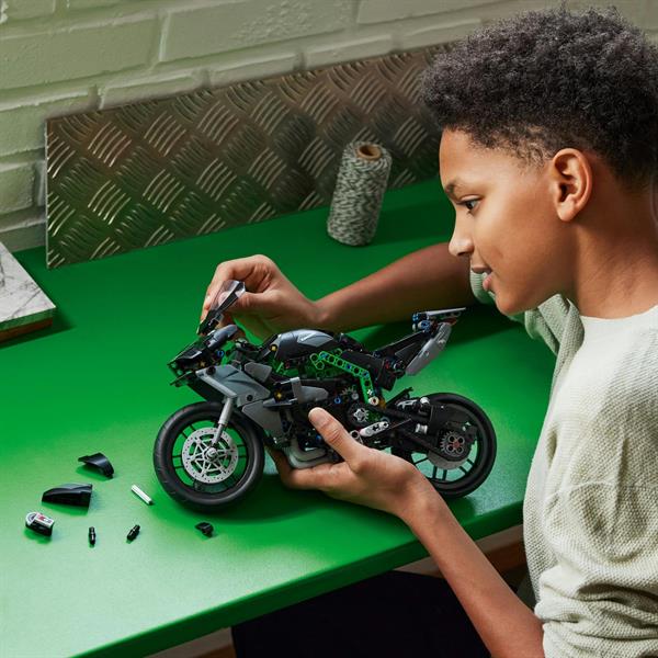 Конструктор LEGO Technic Мотоцикл Kawasaki Ninja H2R 643 деталі (42170)