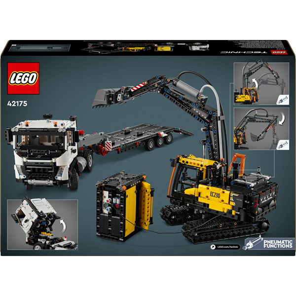 Конструктор LEGO Technic Вантажівка Volvo FMX і Електричний екскаватор EC230 2274 деталі (42175)