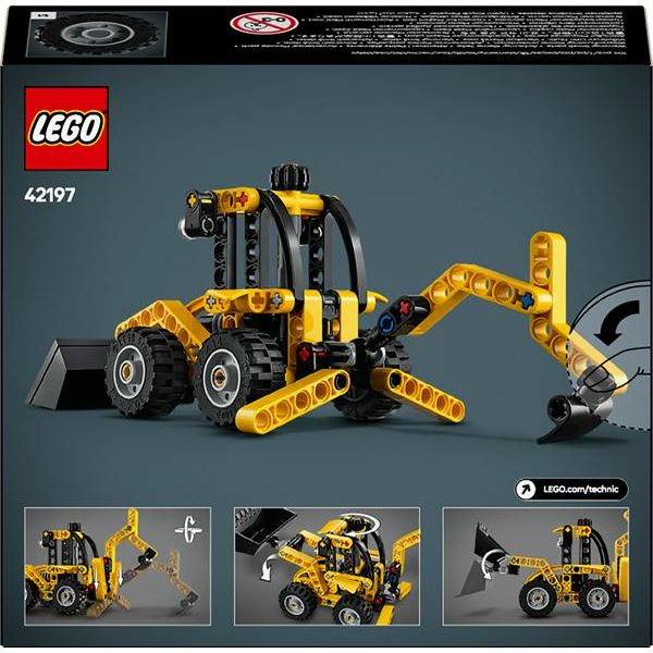 Конструктор LEGO Technic Екскаватор-навантажувач 104 деталі (42197)