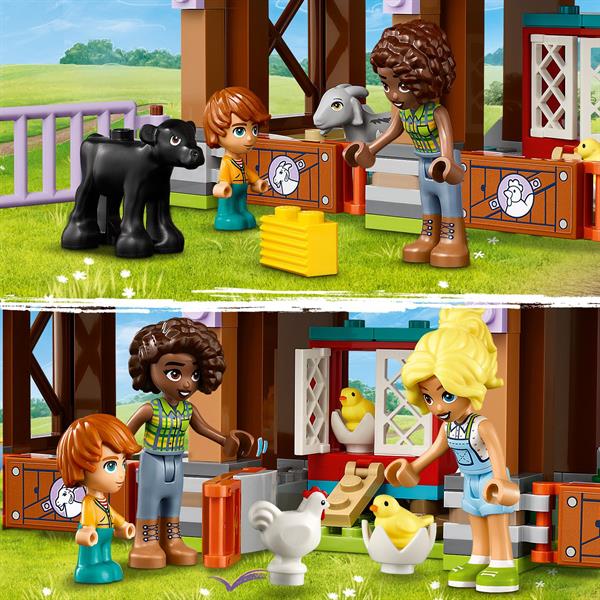 Конструктор LEGO Friends Притулок для сільськогосподарських тварин 489 деталей (42617)