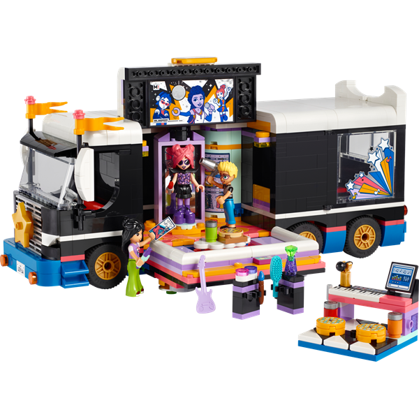 Конструктор LEGO Friends Автобус для музичного туру попзірки 845 деталей (42619)