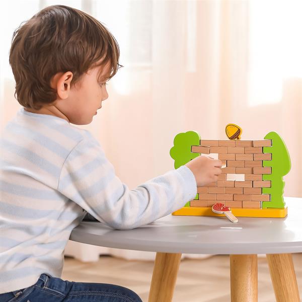 Настільна гра Viga Toys Стіна з цеглинок (44566)