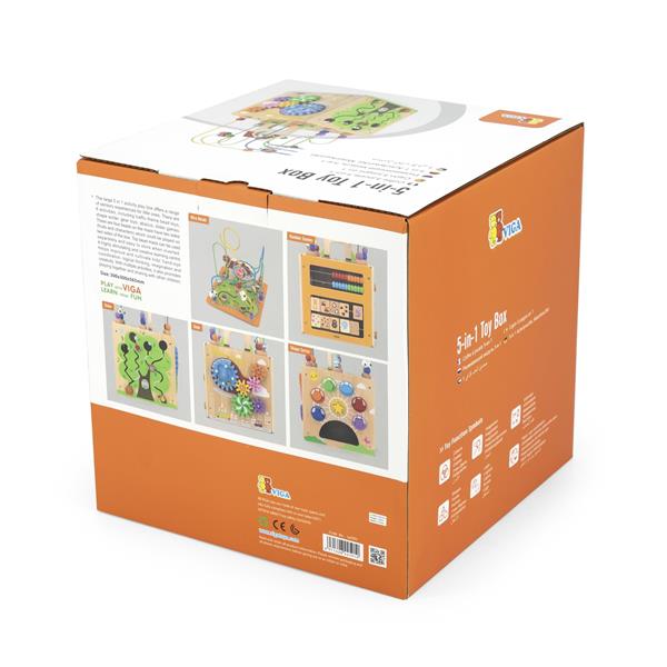 Бізікуб дерев'яний Viga Toys 5 в 1 (44591)