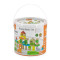 Дерев'яні кубики Viga Toys Зоопарк 50 шт. (50286)